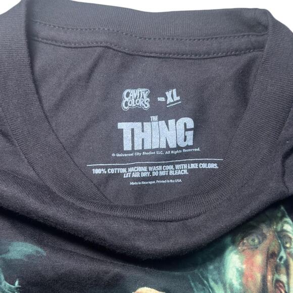 XL Cavity Colors Tee – Black The Thing Cult Horror Graphic - Picture 3 of 5